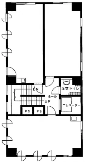 セントラルビルの基準階図面