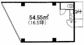 銀座里村ビルの基準階図面