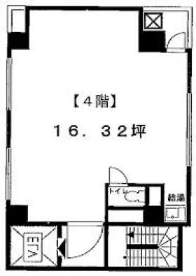 第1銀長ビルの基準階図面