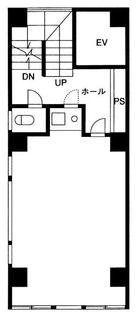 箱健ビルの基準階図面