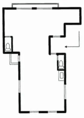 岡崎ビルの基準階図面
