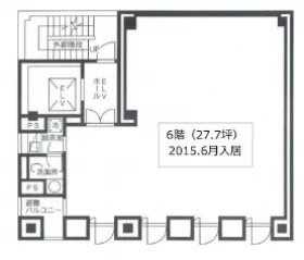 伊勢伊ビルの基準階図面