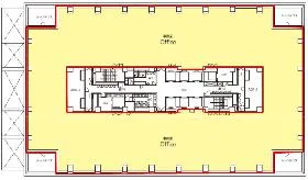 潮見GATE SQUARE(旧:潮見コヤマ)ビルの基準階図面