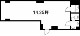 川京ビルの基準階図面