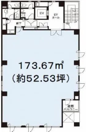 JOTOビルの基準階図面