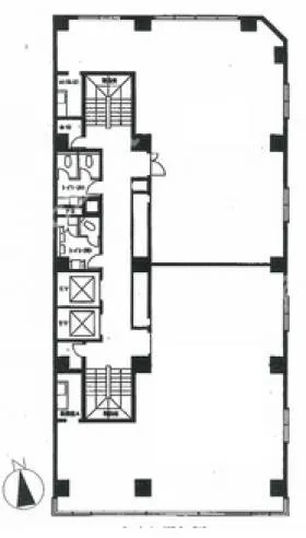 田中八重洲ビルの基準階図面