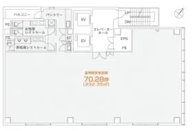 PMO日本橋大伝馬町ビルの基準階図面