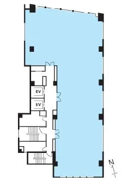 麹町KSスクエアビルの基準階図面