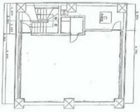 太郎坊ビルの基準階図面