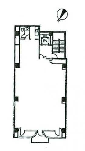 菱進銀座ビルの基準階図面