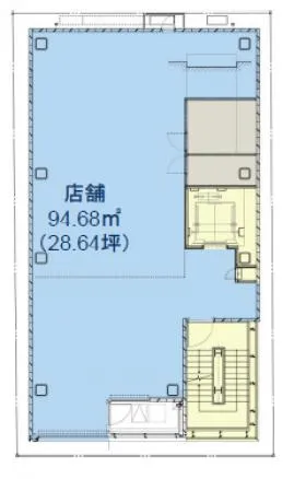 銀座モリタビルの基準階図面