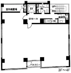 ナルコビルの基準階図面