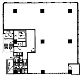銀座GTビルの基準階図面
