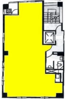 銀座歌茶屋ビルの基準階図面