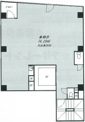 銀座2112ビルの基準階図面