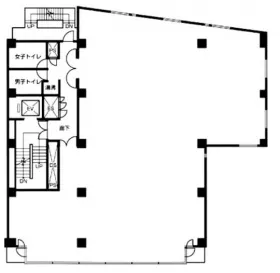 木挽館銀座ビルの基準階図面