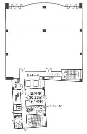 ティファニー銀座ビルの基準階図面