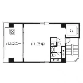 新銀二ビルの基準階図面