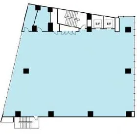 野村不動産渋谷道玄坂ビルの基準階図面