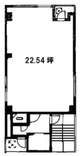 小張ビルの基準階図面