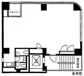 銀座大雄ビルの基準階図面