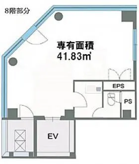 銀座永谷ビルの基準階図面