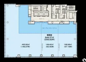 住友商事京橋ビルの基準階図面