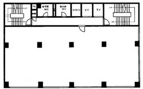 第1彌生ビルの基準階図面