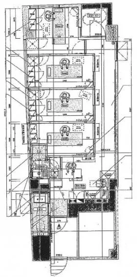 銀座槁ビルの基準階図面