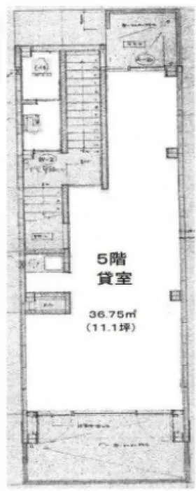 銀座ハトリビルの基準階図面
