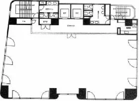 NMF銀座4丁目 (銀座王子ビルの基準階図面