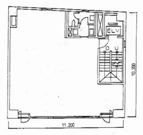 銀座吉岡屋ビルの基準階図面