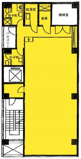 ウィンド銀座8ビルの基準階図面