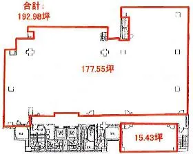 いちご西参道ビル (旧)COI西参道の基準階図面