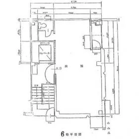 銀座ミヤコビルの基準階図面