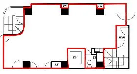 市ヶ谷KTビルⅡの基準階図面