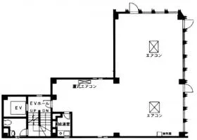 岩崎ビルの基準階図面
