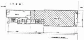 近畿建物銀座ビルの基準階図面