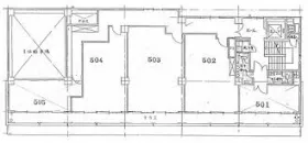 東京銀座ビルディングの基準階図面