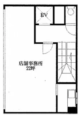 銀座片桐ビルⅠの基準階図面
