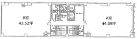 東武銀座第1ビルの基準階図面