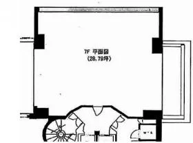 青葉ビルの基準階図面