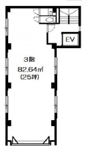 菊豊ビルの基準階図面