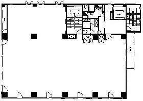 ミキジ明石町ビルの基準階図面