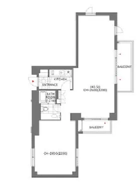 アークヒルズエグゼクティブタワービルの基準階図面