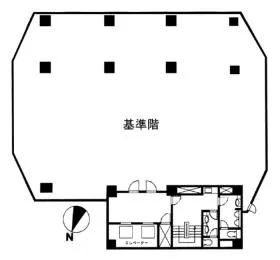 南青山DFビルの基準階図面