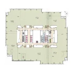 ミッドタウンタワーの基準階図面