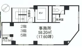 富岳ビルの基準階図面