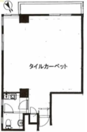 ブルジョン南青山ビルの基準階図面