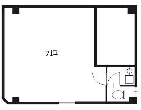 芝家具会館ビルの基準階図面